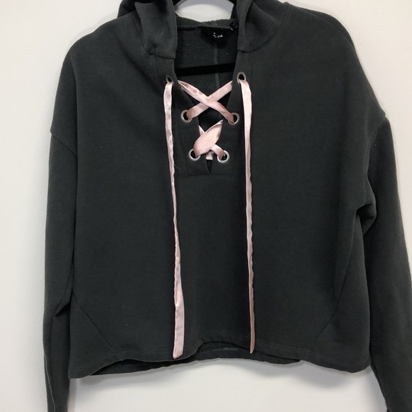 Out‎ From Under Cozy Lace-Up Hoodie Sweatshirt Small - Picture 5 of 7